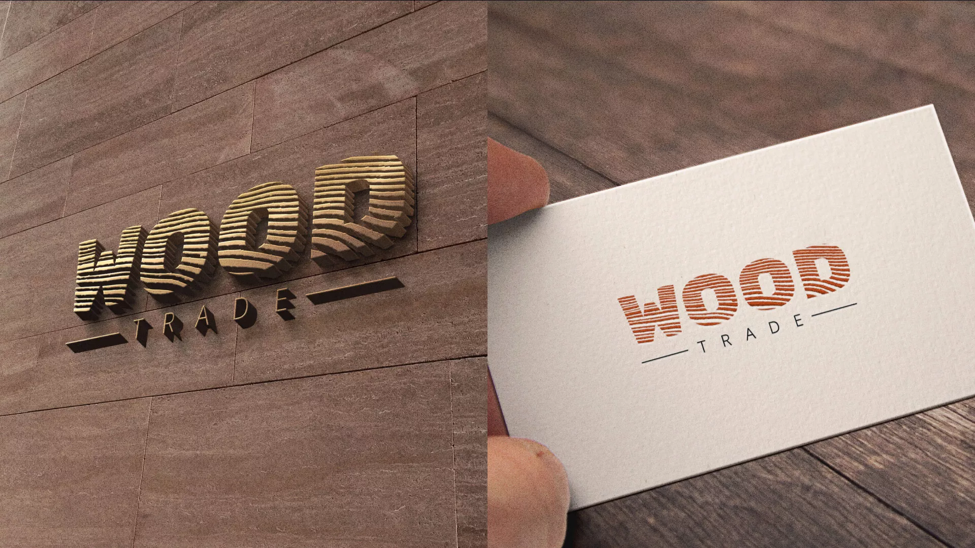 Разработка логотипа для компании «Wood Trade» в Когалыме