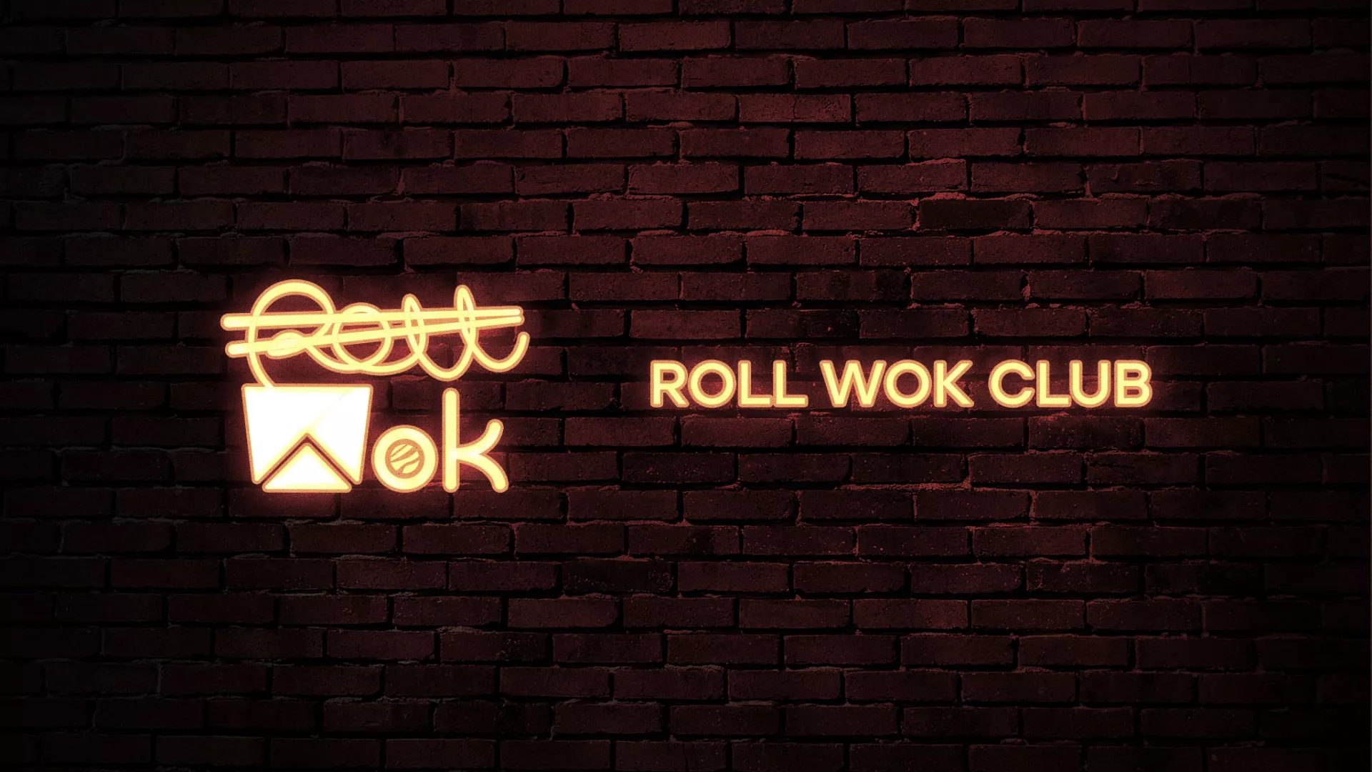 Разработка логотипа суши-бара «Roll Wok Club» в Когалыме