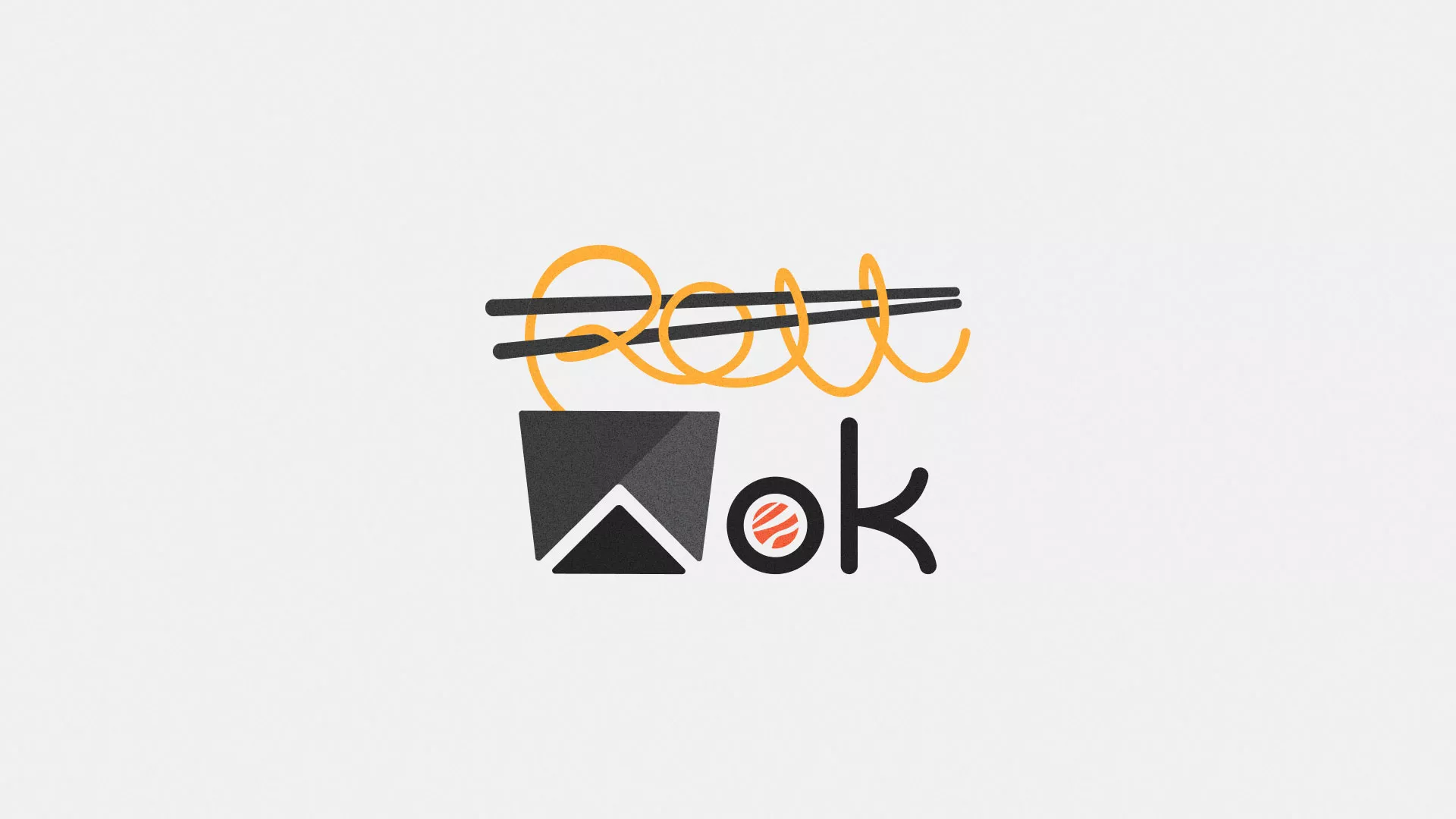 Разработка логотипа в Когалыме для суши-бара «Roll Wok Club» Разработка логотипа в Когалыме для суши-бара «Roll Wok Club»