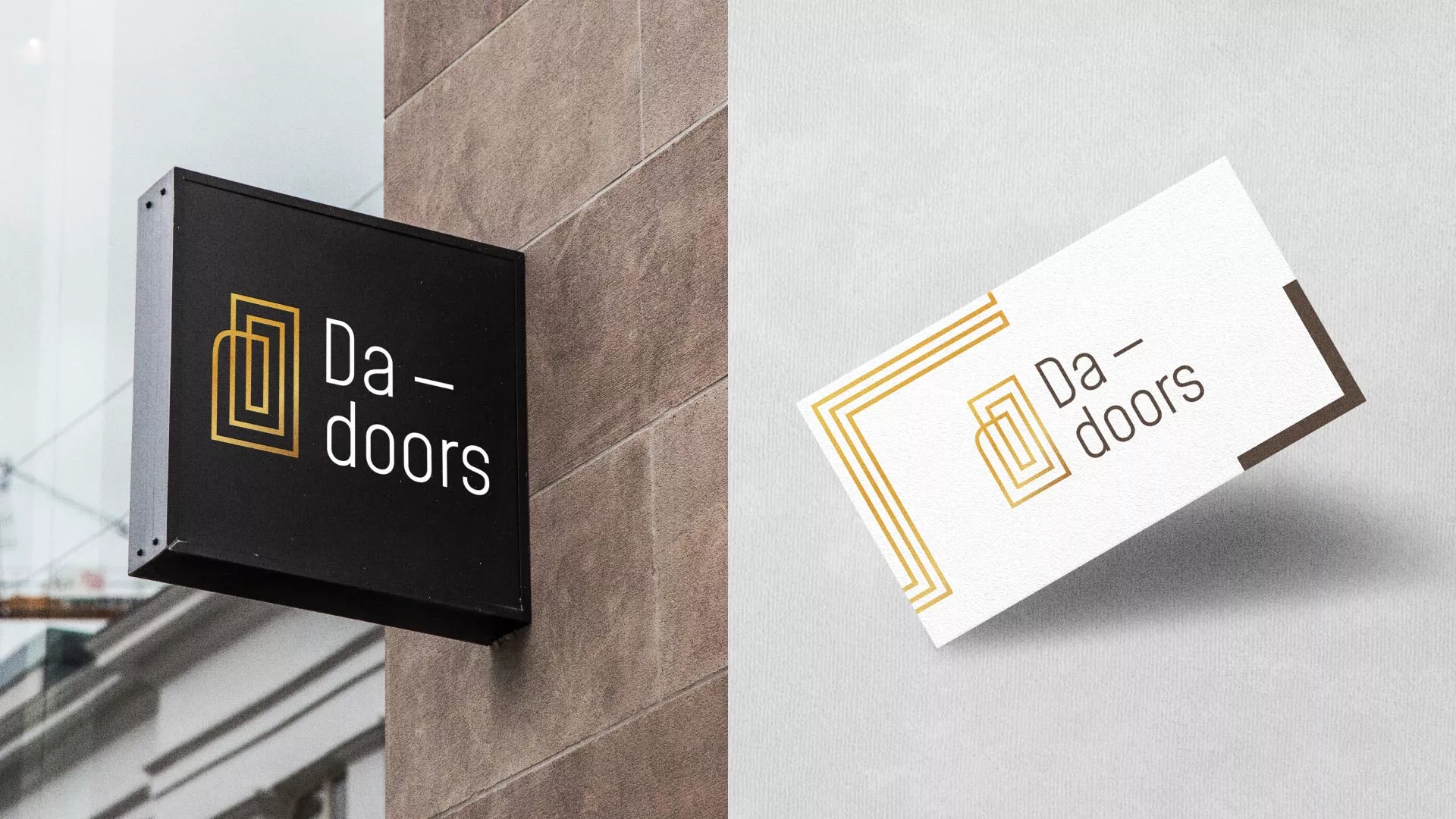 Разработка логотипа для компании «DA-DOORS» в Когалыме